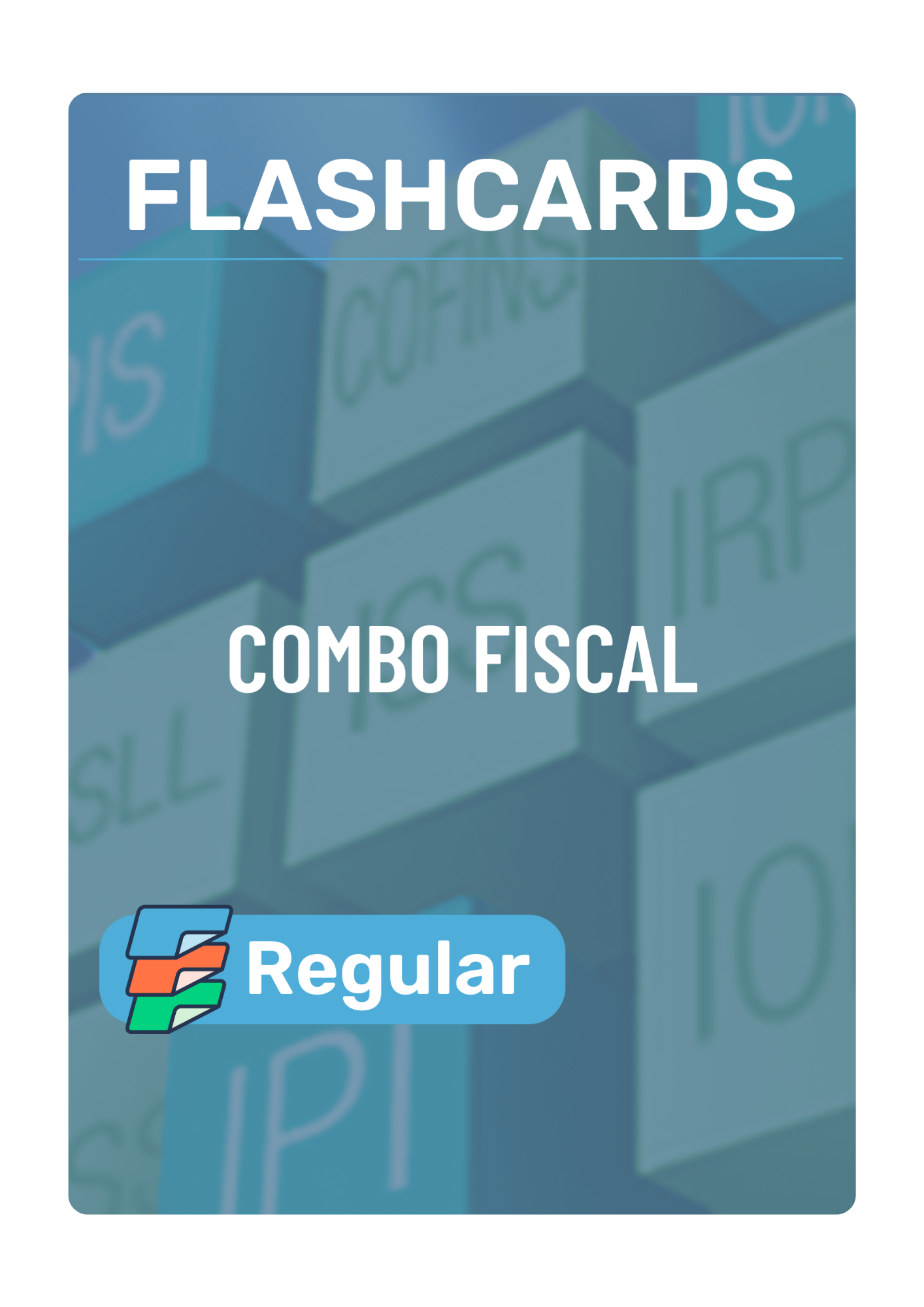 Capa do Combo de Flashcards da Área Fiscal do Esquematiza Aí