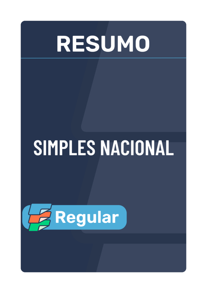 Capa de Resumo Simples Nacional