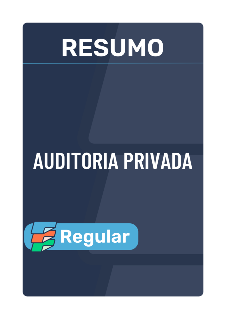Capa de Resumo Auditoria Privada