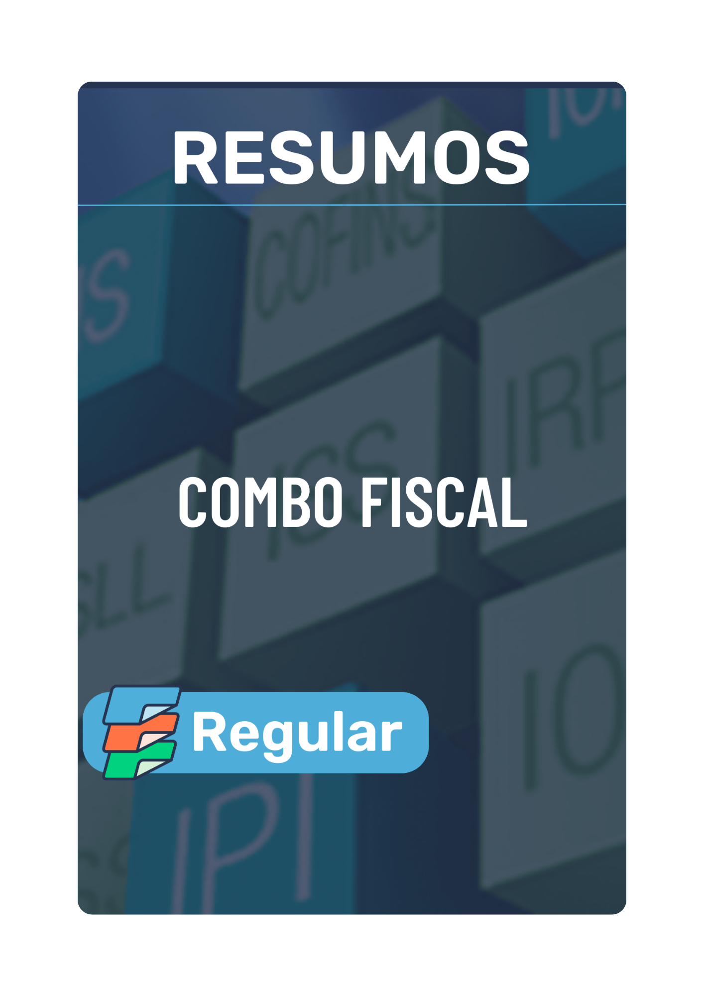 Capa do Combo de Flashcards da Área Fiscal do Esquematiza Aí