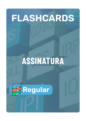 Capa da Assinatura de Flashcards Regular da Área Fiscal do Esquematiza Aí