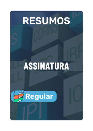 Capa da Assinatura de Resumos Regular da Área Fiscal do Esquematiza Aí